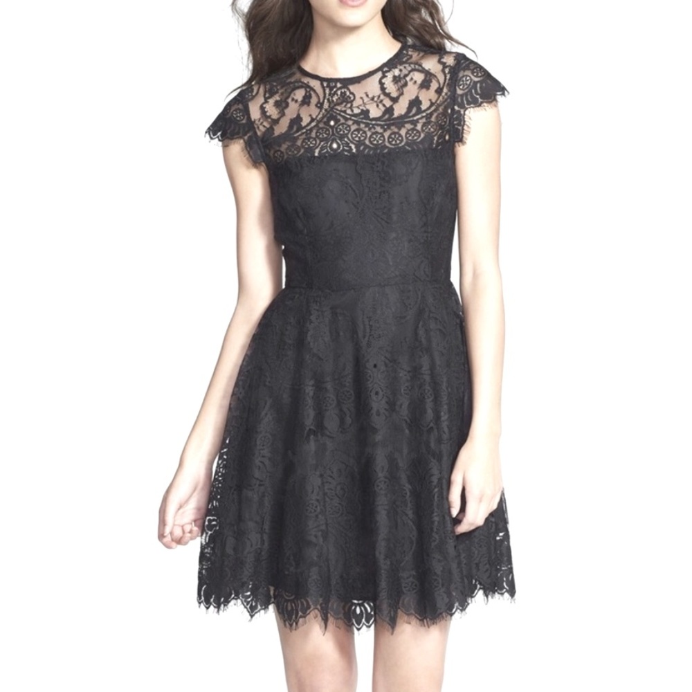 NWT BB Dakota Rihanna lace fit and flare dress
